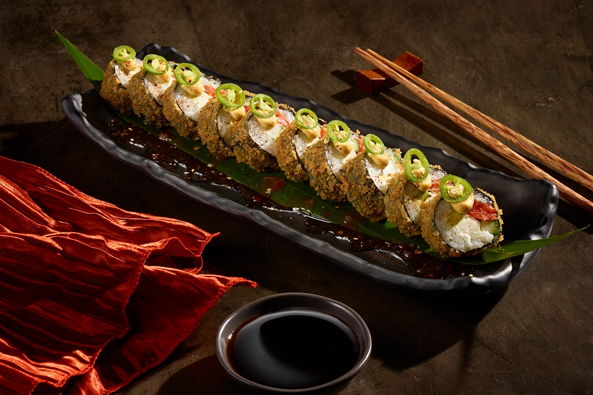 Japanese Philly Roll Dish Presentation