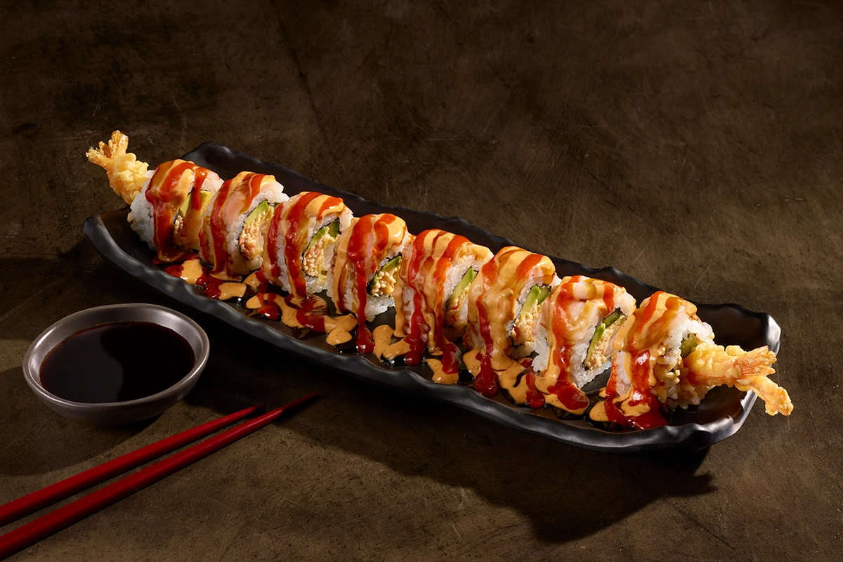 Tiger Roll Dish Presentation