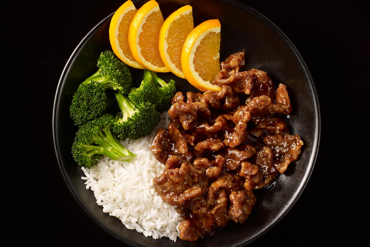 Kids Teriyaki Beef Dish Presentation