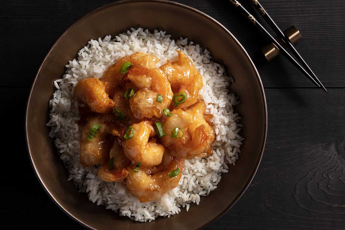 Crispy Honey Shrimp Bowl